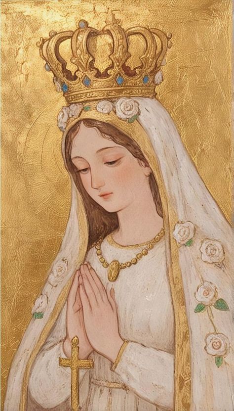 Our Lady Of Penafrancia, Catholic Icons, Heaven Painting, Mary Immaculate, Christian Illustration, Catholic Beliefs, Virgin Mary Art, Mother Mary Images, Jesus Christ Artwork