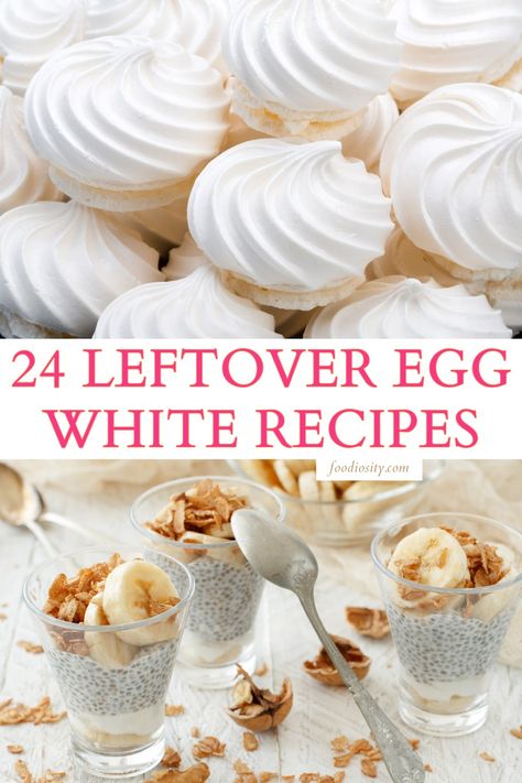 Can You Freeze Egg Whites, Cakes With Egg Whites, Ways To Eat Egg Whites, Dessert Recipes With Egg Whites, Keto Recipes Using Egg Whites, No Egg Desert, Egg White Ice Cream, Recipes Using Egg Whites Baking, Desserts Using Egg Whites