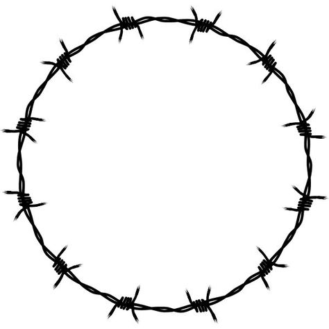 Barbed wire circle frame | Free SVG vector clip art public domain Barbed Wire Tattoos, Barbed Wire Art, Photo Clipart, Circle Frames, Pinstriping, Barbed Wire, Flash Art, Wire Frame, Download Images