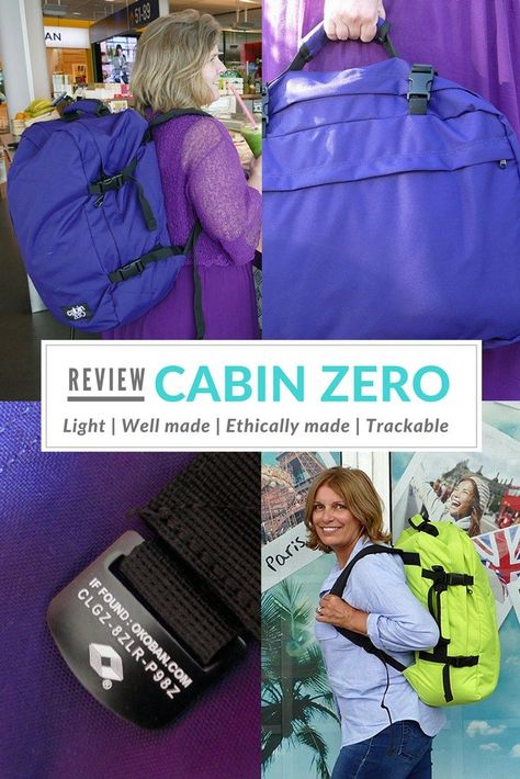 I do love being able to fly with just cabin luggage. Why? It saves money, it saves time and, unlike a checked-in suitcase, it is very unlikely to go missing and end up in the wrong country! However, I do find it hard to fit everything in, especially with all my blogging paraphernalia. My laptop, camera, chargers and such previously left little room for clothes so it was a rare event that I could travel without checked-in luggage. But all of that has changed! Cabin Zero Backpack, Carryon Backpack, Best Carry On Backpack, Chic Travel Accessories, Best Travel Luggage, Carry On Packing, Cabin Luggage, Travel Tools, Backpack Reviews