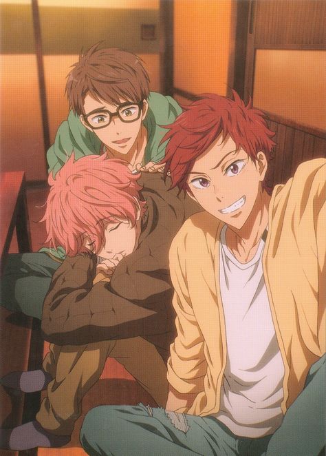 Free Kisumi, Anakin Vader, Rin Matsuoka, Makoto Tachibana, Free Eternal Summer, Anime Group, Splash Free, Free Iwatobi Swim Club, Kyoto Animation