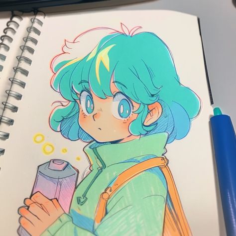 Rapid Painting, Notebook Doodles, Posca Art, Anime Drawing, Marker Drawing, Paint Marker, Marker Art, Sketchbook Art Inspiration, Anime Sketch