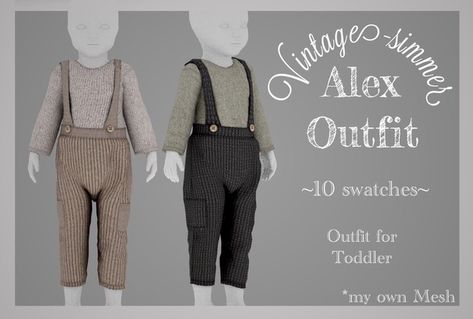 Vintage Simmer Cc, Creating Aesthetic, Sims 4 Patreon, Toddler Suits, Sims4 Clothes, Sims4 Cc, Sims 4 Cas, January 26, Match Me