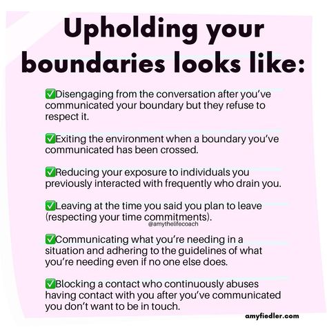 Amy | CHLC, CTSS, Reiki Master on Instagram: “A common mistake people make in boundary setting is they complain someone else isn’t respecting their boundary so they choose to not uphold…” Boundary Setting Affirmations, How To Set A Boundary, How To Raise Your Standards, Boundary Setting Phrases, Boundary Setting Worksheet, Boundary Phrases, Boundaries Work, Boundary Quotes, Relationship Conversation