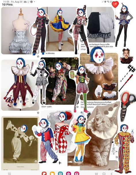 Type Of Clowns, Clown Types, Types Of Clowns Chart, Different Types Of Clowns, Vampire Circus, Types Of Clowns, Character Design, Design