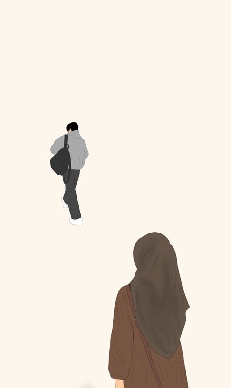 Waiting Someone, Trust In Allah, Muka Lelaki, Drifting Apart, Beautiful Wallpapers For Iphone, Cover Wattpad, Boy Illustration, Muslim Couple Photography, Islamic Cartoon