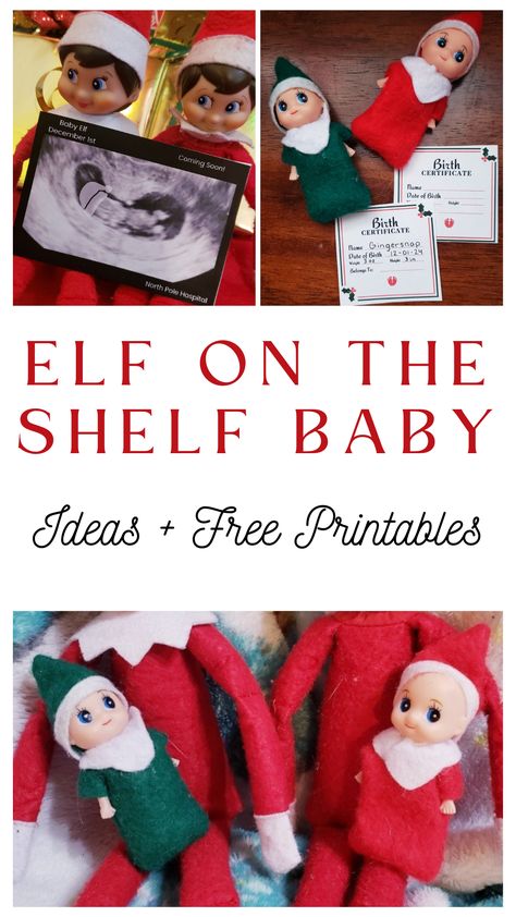 Do you have Elf on the Shelf babies in your family? We’ve added some over the years and today I’m sharing some Elf on the Shelf Baby Ideas including free printables! Ideas Where To Put Elf On The Shelf, What To Do With The Elf On The Shelf, Elf On The Shelf Arrival New Baby, Elf On The Shelf Home Alone Printable, Elf On The Shelf Adding Another Elf, Elf On The Shelf Baby Arrival, Elf On The Shelf Gender Reveal, Elf Family Ideas, Elf And Baby Ideas