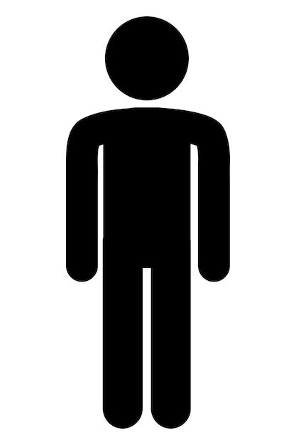 Stick Figure Aesthetic, Stick Man Aesthetic, Stick Man Art, Stickman Png, Fitness Silhouette, Men Icon, Stick Men Drawings, Man Silhouette, Folded Arms