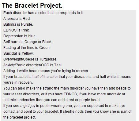 The bracelet project. Spread the word. @Nera Bear we are doing this for haley, me, and v Teal Bracelet, Heart Projects, White Bracelet, White Bear, Designer Accessories, Coping Skills, Staying Alive, Health Awareness, Mental Health Awareness