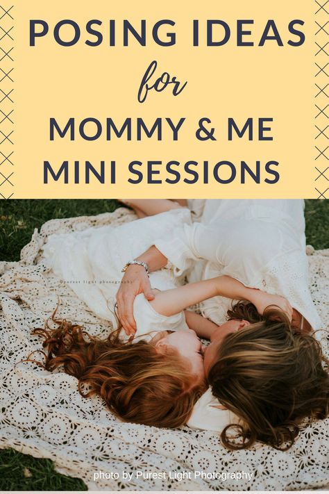 Photographers: Need some posing ideas for your mommy and me mini sessions? Check out these six ideas for inspiration! Great for Mother's Day mini sessions or for mommy and me mini sessions any time of the year. Birth Photography Tips, Photography Curriculum, Mommy And Me Mini Session, Maternity Photography Tips, Pet Photography Tips, Mommy And Me Photography, Plush Pants, Mommy Daughter Photos, Teaching Photography