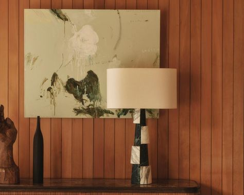 Soho Home x Rise Art - Soho Home Modern Vintage Aesthetic, Textured Furniture, Wooden Panel Wall, Painting Marble, Table Lamps Uk, Minimalist Maximalist, Rise Art, Soho Home, Eclectic Modern