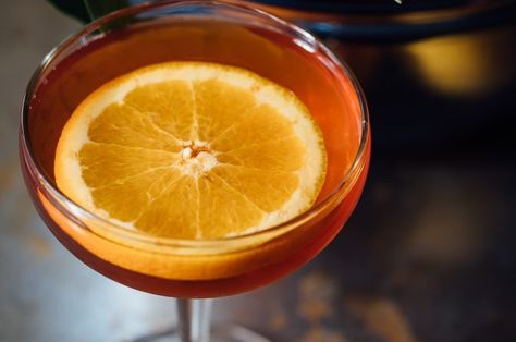 Virgin Sidecar Mocktail Recipe Sidecar Drink, Sidecar Cocktail, Recipes To Make At Home, Most Popular Cocktails, Best Cocktail Bars, Aged Rum, Sour Cocktail, Orange Twist, Angostura Bitters