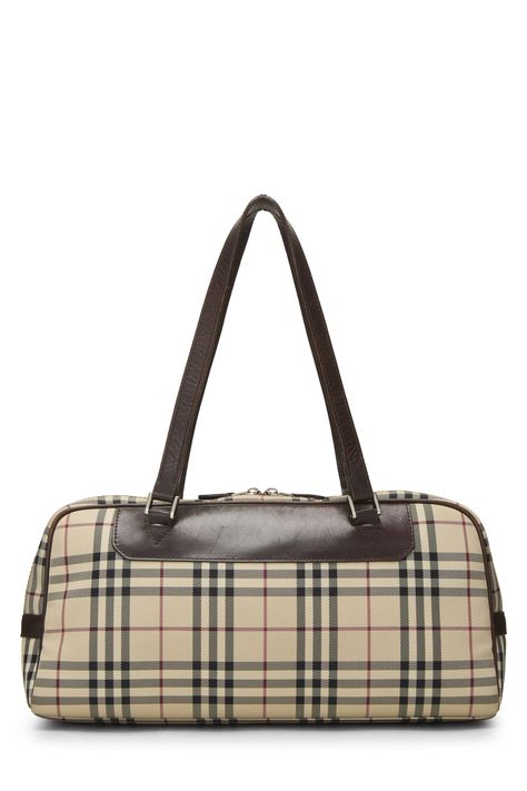 Bowler Bag, Brown House, Cute Bags, Check Pattern, Top Handle, Classic Design, Burberry, Top Brands, Luxury Fashion