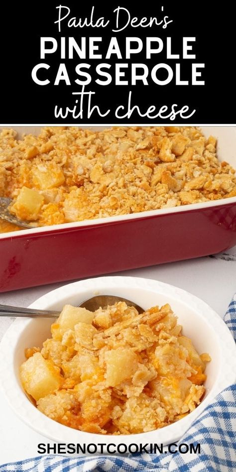 Pineapple Cheese Casserole, Pineapple Casserole Recipe, Casserole With Cheese, Recipe With Cheese, Ritz Cracker Recipes, Pineapple Casserole, Pineapple Dessert Recipes, Baked Pineapple, Pineapple Desserts