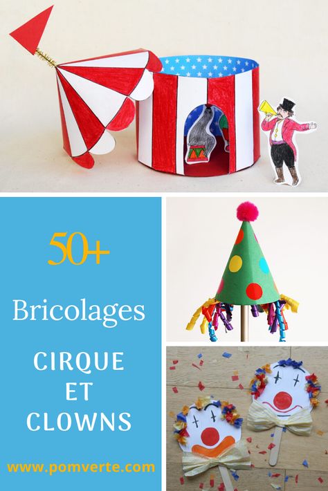 Circus Diy, Paper Crafts Diy Kids, Paper Crafts Diy, Diy For Kids, Kids Party, Circus, Crafts For Kids, Paper Crafts, Novelty Christmas