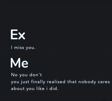 Talking to my ex #miss #missyou #lovequotes #texting #mindset #noonecares I Miss My Ex Quotes, My Ex Quotes, Weeknd Quotes, The Weeknd Quotes, I Miss Someone, Missing Your Ex, Miss My Ex, I Dont Miss You, Ex Quotes