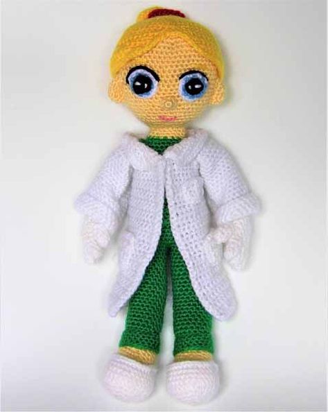 Female Doctor Amigurumi Pattern - Sueños Blanditos Amigurumi Minta, Cat Amigurumi, Crochet Tools, Free Pdf Pattern, Aran Weight Yarn, Baby Unicorn, Female Doctor, Little Monkeys, Crochet Hook Sizes