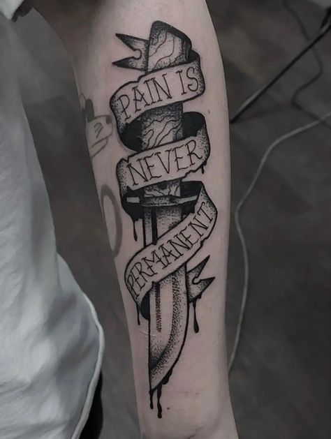 Badflower Tattoo, Nail Tattoo Traditional, Neck Deep Tattoo Design, Warning Label Tattoo, Pop Punk Band Tattoo, Neck Deep Tattoo Ideas, Neck Deep Tattoo, Tattoo Ideas Traditional, December Tattoo