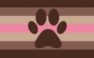 Puppy Girl, Angel Theme, Gender Pronouns, Different Flags, Gender Flags, Dog Ear, Brown Dog, Yellow Stripes, Dog Paws