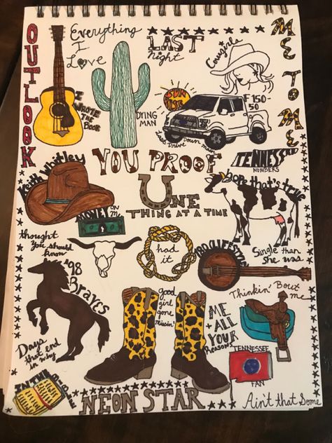 Artwork inspired by the songs, last night, you proof, cowgirls, and more! One Thing At A Time, Morgan Wallen, Night Love, Last Night, Brave, Songs, Collage, Pins