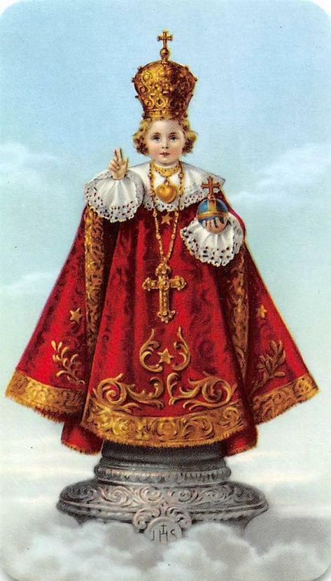 Infant Of Prague Novena, Divine Infant Jesus, Luis Gonzaga, Infant Of Prague, Catholic Pictures, Infant Jesus, Jesus Christ Painting, Catholic Statues, San Michele