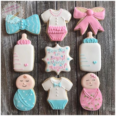 Gender Reveal Cookies, Baby Gender Reveal, Gender Reveal Party, Gender Reveal, Sugar Cookie, Baby Shower, Shower, Baking