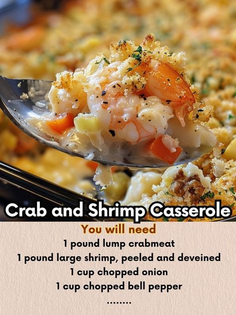 Recipes Gourmand Pantry Shrimp And Crab Casserole, Shrimp And Crab Casserole Recipes, Shrimp Casserole Recipes Easy, Crab And Shrimp Casserole, Stuff Shrimp With Crabmeat, Crab Casserole Recipes Simple, Crab And Shrimp Casserole Recipes, Shrimp And Crab Recipes, Shrimp And Crabmeat Casserole