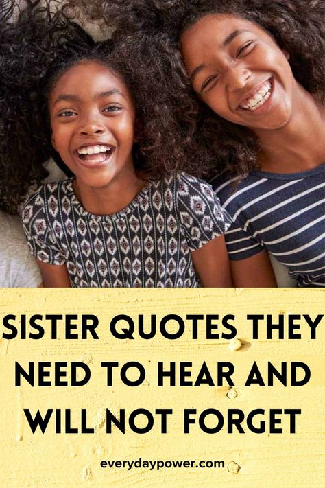 A bond that can never be broken, these beautiful sister quotes will speak straight to your heart about the woman in your life who you’ll always cherish. Sister Love Quotes Funny, Hi Sister Quotes, Beautiful Sister Quotes Heart, Older Sister Quotes Meaningful, Bad Sister Quotes, Sister Love Quotes Feelings, Quotes About Sisters Bond, Quotes About Sisters, Sister Quotes Meaningful Short