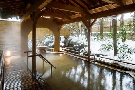 The Best Communal Bath Experiences Around the World - InsideHook Communal Bath, Japanese Onsen, Mineral Bath, Roman Baths, Covered Garden, Grand Mosque, Luxe Life, Small Windows, Minimalist Room