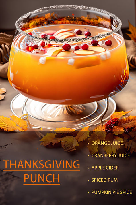 Fall Punch Drinks Alcohol, Thanksgiving Punch Cocktail Or Mocktail, Thanksgiving Drinks Alcoholic Punch, Thanksgiving Drinks Non Alcoholic Healthy, Fall Punch With Alcohol, Thanksgiving Crockpot Drinks, Drink Ideas For Thanksgiving, Easy Fall Punch Recipes Alcoholic, Thanks Giving Punch Alcoholic