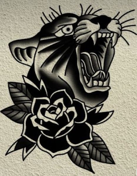 Crazy Artwork, Tattoos For Women Arm, Traditional American Tattoo, Black Cat Tattoos, Traditional Tattoo Sleeve, American Illustration, Sketch Tattoo Design, Old School Tattoo Designs, American Tattoos