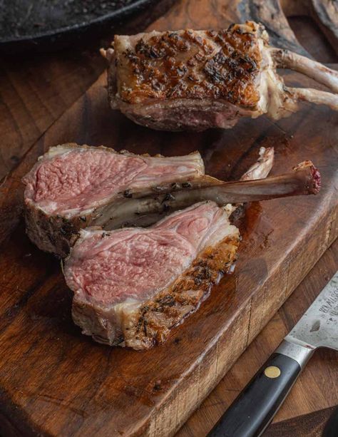 Easy Sous Vide Lamb Chops Lamb Chop Recipes Sous Vide, Sous Vide Lamb Chops, Sous Vide Lamb, Lamp Chops, Cooking Lamb Chops, Lamb Loin Chops, Lamb Loin, Lamb Chop Recipes, Lamb Ribs