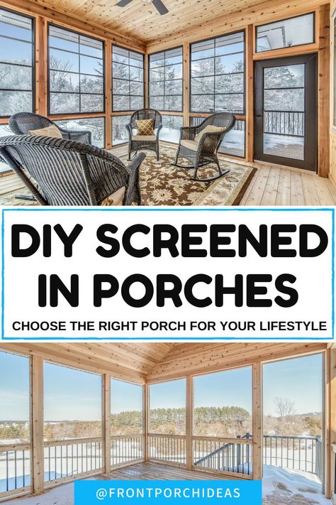 Check out our post on everything screened in porches. We give you the best DIY screened in porch ideas that are perfect for porch sitting. Enjoy the perfect porch outdoor sitting areas that can be enjoyed all winter long. Screened In Sun Porch, Screen Porch With Half Wall, Semi Covered Patio Ideas, Dog Friendly Screened In Porch, Small Screened Porch Designs, Screened In Porch Design Ideas, Screen Porch Design, Screened In Porch With Hot Tub, Closing In A Porch