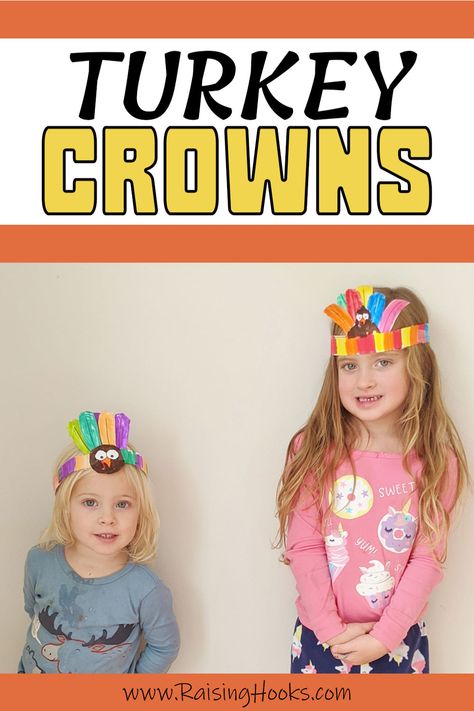 Looking for a fun craft for Thanksgiving? Look no further than these Turkey Crown Printables! Simply print, cut out, and assemble these cute turkey crowns and you'll be ready to show them off at Thanksgiving dinner. Decorate each crown with colorful feathers. My kids paraded around in these during the whole month of November! #raisinghooks #turkey #turkeys #thanksgiving #november #homeschool #homeschooling #craftsforkids #kidscrafts Turkey Crown, Crafts By Month, Crown Printable, Arabic Tattoo Quotes, Arabic Tattoo, Happy Turkey Day, Tattoo Quotes For Women, Turkey Crafts, Colorful Feathers