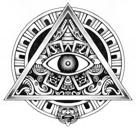 Aztec Eye of Providence - Third Eye Aztec Eye, Seeing Eye, All Seeing Eye, Eye Tattoo, All Seeing