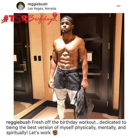 207.5k Likes, 5,868 Comments - The Shade Room (@theshaderoom) on Instagram: “#TSRBirfdayz: Happy 33rd birthday to #ReggieBush! 🎈👀👀🍫” Reggie Bush, Male Body, Male Beauty, Casual Hoodie, Glowing Skin, Black Men, Fitness Motivation, Discover Yourself, Express Yourself