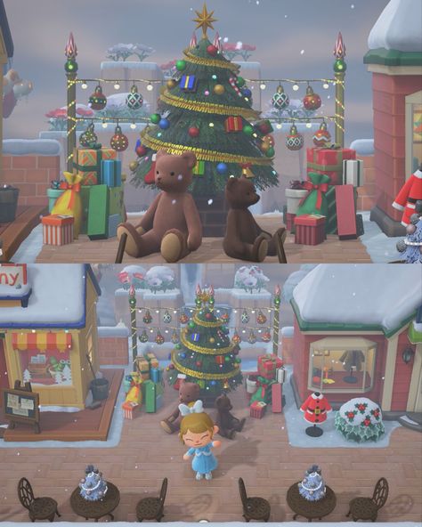 Christmas Animal Crossing Ideas, Jolly Red Animal Crossing, Acnh Christmas Entrance Ideas, Christmas Island Animal Crossing, Animal Crossing Christmas Outfits, Animal Crossing Christmas Stall, Animal Crossing Snowman, Animal Crossing Christmas Entrance, Animal Crossing Christmas Tree Farm