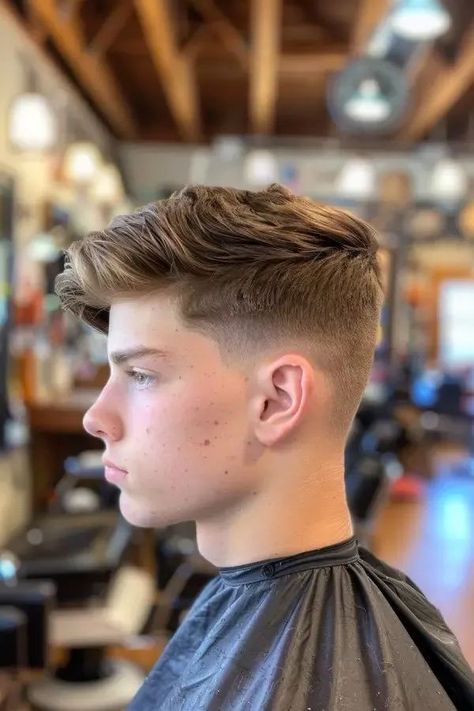 Blowout Taper Fade, Young Mens Hairstyles, Boys Fade Haircut, Hockey Hair, Fade Hairstyle, Low Taper Fade Haircut, Low Taper Fade, Low Taper