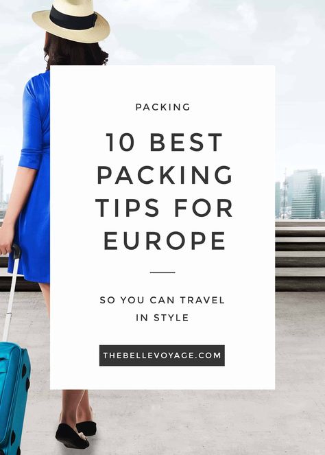 The ultimate guide and packing list for travel to Europe. Perfect guide for first-time visitors! Works for summer, fall, winter and spring travel to Europe. #europe #packing #list via @thebellevoyage Europe Packing, Europe Packing List, Packing For Europe, Spring Travel, Backpacking Europe, Voyage Europe, Spring Trip, Europe Summer, Packing List For Travel