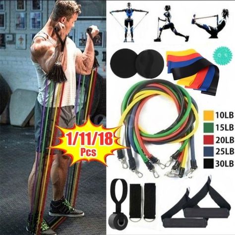 Resistance Bands Gym | Wish Gym Door, Pilates Ab Exercises, Abs Pilates, Fitness Studio Training, Gym Antrenmanları, Exercise Bands, Resistance Band Workout, Resistance Band Set, Yoga Strap