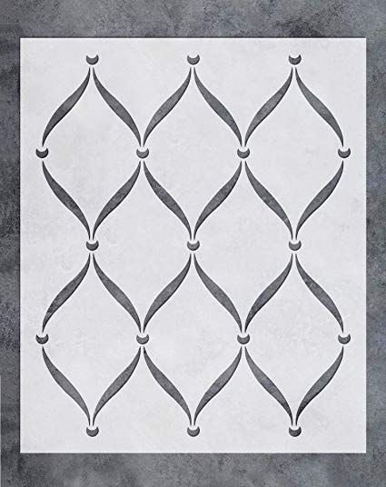 Trellis Stencil, Trellis Wall Stencil, Large Trellis, Modern Wall Stencil, Decals Wallpaper, Painting On Wall, Wall Stencil Designs, Lattice Wall, Large Wall Stencil