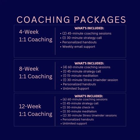 Coaching Packages Template, Life Coaching Packages, Life Coach Pictures, Life Coaching Forms, Coaching Exercises, Coaching Content, Coaching Packages, Health Coach Branding, Transformation Coach