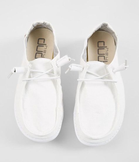 Hey Dude Wendy Shoe - Women's Shoes in White | Buckle White Hey Dudes, Cute Hey Dudes, Hay Dudes, Dudes Shoes, Dude Shoes Women, Hey Dude Shoes Women, Western Shoes, Hey Dude Shoes, Hey Dudes