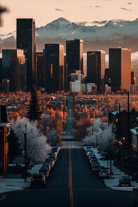 Visit Denver Colorado Denver Colorado Wallpaper, Denver City Skyline, Denver Colorado Nightlife, Denver City Aesthetic, 16th Street Mall Denver, Colorado Vision Board, Denver Colorado Photography, Colorado Suburbs, Colorado Aesthetic Wallpaper