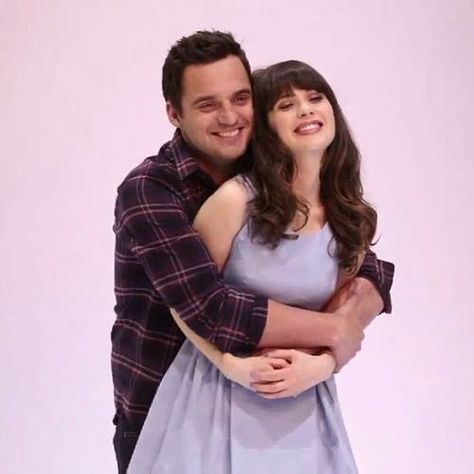 New Girl Nick And Jess, New Girl Cast, New Girl Tv Show, Nick And Jess, Best Tv Couples, Cutest Couples, Jake Johnson, Jessica Day, Couple Sketch