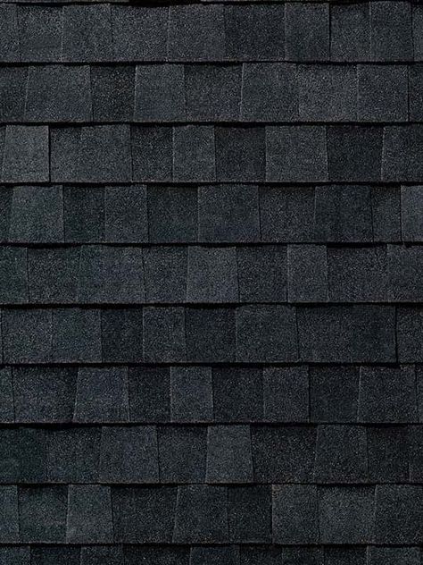 Heritage Series - Rustic Black (Phillipsburg) color swatch Black Shingles Roof Exterior Colors, Roof Shingles Ideas Exterior Colors, Black Roof Shingles, Black Shingles, Shingles Roof, Roof Shingle Colors, Stone Park, Roofing Shingles, Roofing Ideas