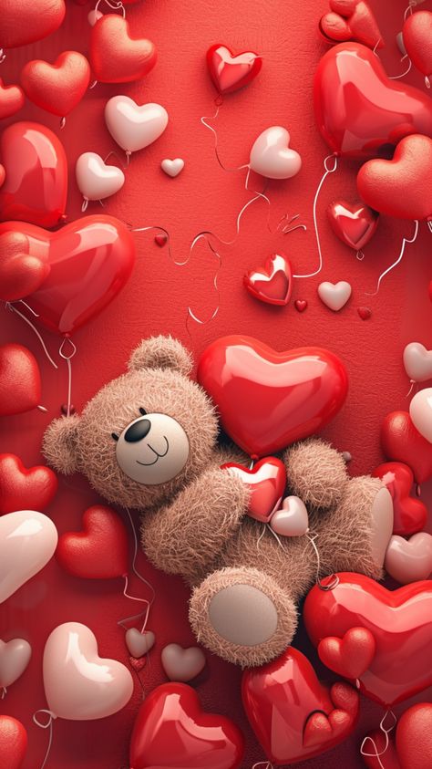 Free Valentine’s Iphone Backgrounds Valentines Images Pictures Heart, Valentines Wallpaper Iphone Backgrounds, Valentines Background Aesthetic, Teddy Love, Me Highlight Cover Instagram Aesthetic, Valentines Wallpaper Iphone, Red Roses Wallpaper, Teddy Bear Wallpaper, Valentines Day Pictures