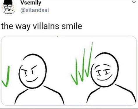 Duo Drawing Base Funny, Mischievous Eyes Drawing, Favourite Ship Dynamics, Crazy Look Drawing Reference, 2 Artists 1 Base Tiktok, Villain Smile Reference, Vilitigo Skin Art, How To Draw A Grin, Criss Cross Apple Sauce Pose