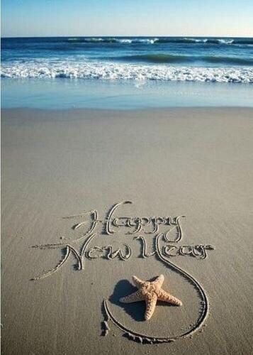 Happy New Year!  Write your message in the sand, take a photo, and email it to your friends this year! Gif Silvester, Happy New Year Pictures, Happy New Year Message, Happy New Year Wallpaper, New Year Pictures, New Year Message, Happy New Year 2018, Happy New Year Quotes, Happy New Year Images