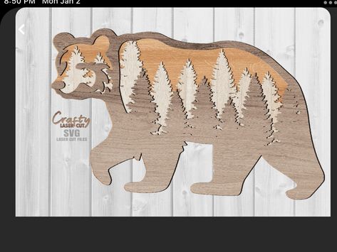 Tree Cabin, Forest Svg, Glowforge Files, Pine Tree Silhouette, Svg Laser Cut Files, Woodworking Plans Pdf, Bear Svg, Bear Wall Art, Laser Files